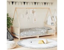 vidaXL Kids Bed Frame 90x190 cm Solid Wood Pine