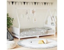 vidaXL Kids Bed Frame White 90x190 cm Solid Wood Pine