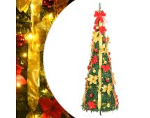 vidaXL Artificial Christmas Tree Pop-up 50 LEDs Green 120 cm