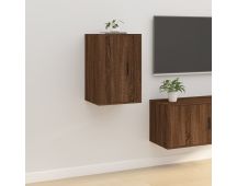 vidaXL Wall Mounted TV Cabinet Brown Oak 40x34.5x60 cm