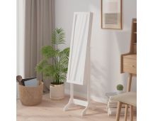 vidaXL Free-Standing Mirror White 34x37x146 cm