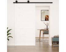 vidaXL Barn Door White 100x1.8x204.5 cm Solid Wood Pine