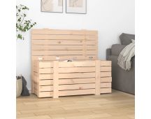 vidaXL Storage Box 91x40.5x42 cm Solid Wood Pine