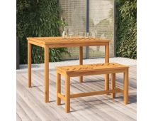 vidaXL Garden Dining Table 90x90x74 cm Solid Wood Acacia