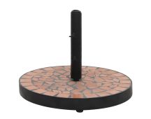 vidaXL Parasol Base Terracotta Round 12 kg