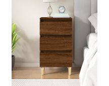 vidaXL Bedside Cabinet Brown Oak 40x35x70 cm Engineered Wood