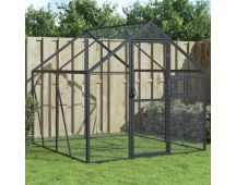 vidaXL Aviary Anthracite 1.79x2x1.85 m Aluminium