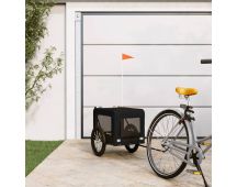 vidaXL Dog Bike Trailer Black Oxford Fabric and Iron