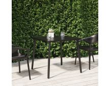 vidaXL Garden Table Anthracite 80x80x71 cm Steel