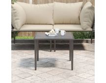 vidaXL Garden Table Grey 48x48x37 cm Steel