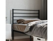 vidaXL Metal Headboard Black 107 cm