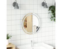 vidaXL LED Bathroom Mirror 50 cm Round