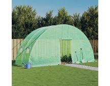 vidaXL Greenhouse with Steel Frame Green 12 m� 6x2x2.85 m