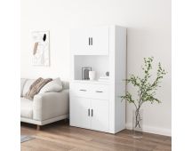 vidaXL Highboard White Engineered Wood