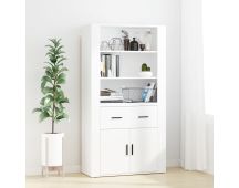 vidaXL Highboard White Engineered Wood