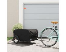 vidaXL Bike Cargo Trailer Black 45 kg Iron