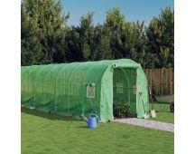 vidaXL Greenhouse with Steel Frame Green 12 m� 6x2x2 m