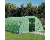 vidaXL Greenhouse with Steel Frame Green 24 m² 6x4x2 m