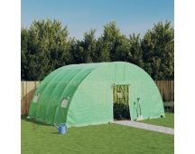 vidaXL Greenhouse with Steel Frame Green 24 m� 6x4x2.85 m