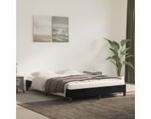 vidaXL Bed Frame Black 107x203 cm King Single Size Velvet