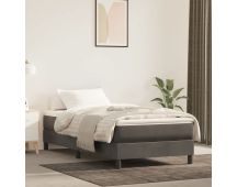 vidaXL Box Spring Bed Frame Dark Grey 100x200 cm Velvet