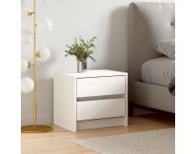 vidaXL Bedside Cabinet White 40x31x35.5 cm Solid Wood Pine