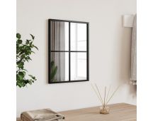 vidaXL Wall Mirror Black 30x40 cm Rectangle Iron