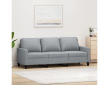 vidaXL 3-Seater Sofa Light Grey 180 cm Fabric