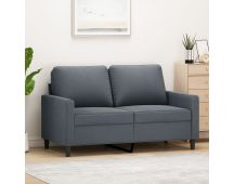 vidaXL 2-Seater Sofa Dark Grey 120 cm Velvet