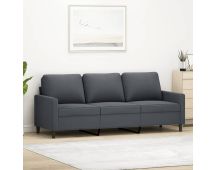 vidaXL 3-Seater Sofa Dark Grey 180 cm Velvet