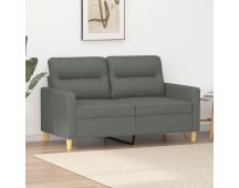 vidaXL 2-Seater Sofa Dark Grey 120 cm Fabric