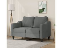 vidaXL 2-Seater Sofa Dark Grey 120 cm Fabric