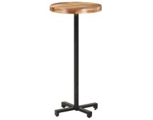 vidaXL Bar Table Round �50x110 cm Solid Acacia Wood