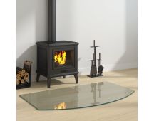 vidaXL Fireplace Glass Plate 100x60 cm