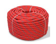 vidaXL Marine Rope Polypropylene 8 mm 100 m Red