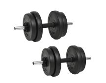 vidaXL 14 Piece Dumbbell Set 20 kg