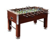 vidaXL Football Table Steel 60 kg 140x74.5x87.5 cm Brown