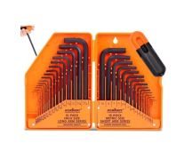 31-Piece Hex Key Set with T-Handle, Metric & Imperial Sizes Allen Wrench Set with Storage Case