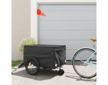 vidaXL Bike Trailer Black 45 kg Iron