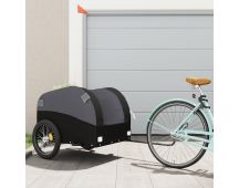 vidaXL Bike Trailer Black 45 kg Iron