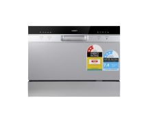 Devanti 6 Place Settings Benchtop Dishwasher Sliver