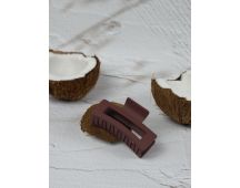 Claw Clip - Elongated Rectangle - Cocoa