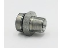 Steel BSPP x BSPT Nipple Plumbing Hydraulic Fitting