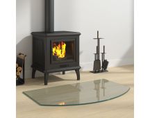 vidaXL Fireplace Glass Plate 80x50 cm
