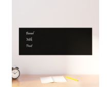 vidaXL Wall-mounted Magnetic Board Black 80x30 cm Tempered Glass