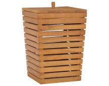 vidaXL Laundry Basket 30x30x45 cm Solid Teak Wood