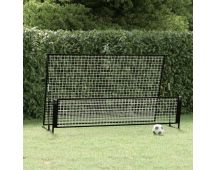 vidaXL 2 in 1 Soccer Rebounder Football Goal 202x104x120 cm Steel