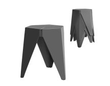 Artiss 4PC Puzzle Stool Bar Stools Stackable Grey