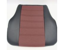 Genuine ISRI Seat Base Cushion - Burgandy/Black