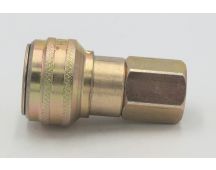 Parker Steel 1/2" NPSF Self Sealing Coupling Fitting